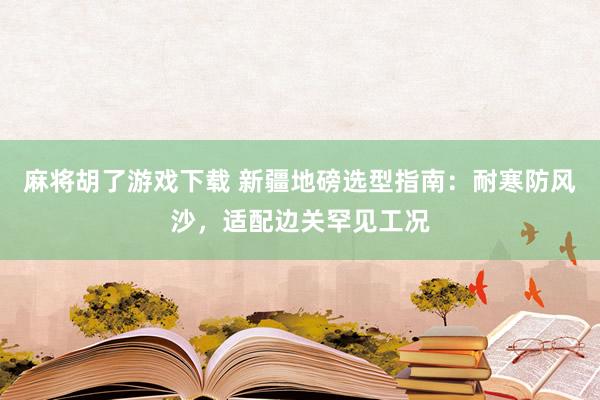 麻将胡了游戏下载 新疆地磅选型指南：耐寒防风沙，适配边关罕见工况