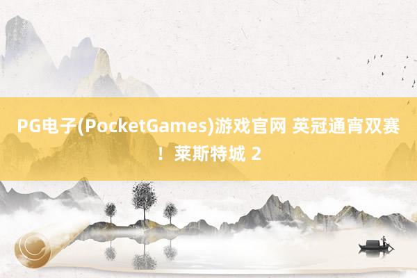 PG电子(PocketGames)游戏官网 英冠通宵双赛！莱斯特城 2